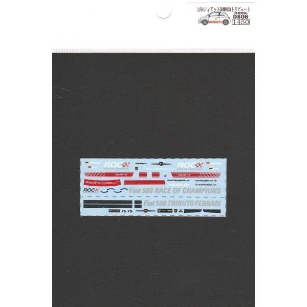 Photo4: 1/64 Fiat500 ROC&Tribute Ferrari Decal (4)