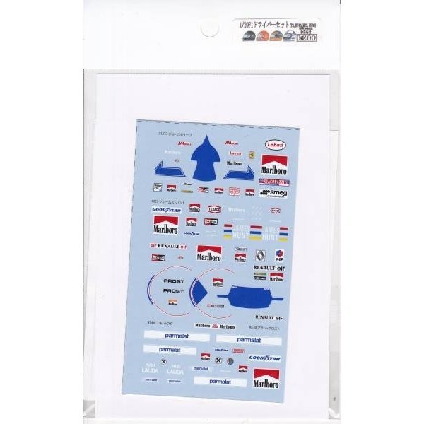 Photo2: 1 / 20F1 Driver (BT46, M23, T3, RE30) Decal (2)
