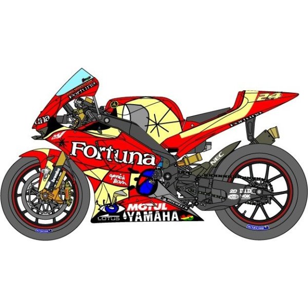 Photo1: 1/12 Yamaha YZR-M1'05 Fortuna second half race decal (1)