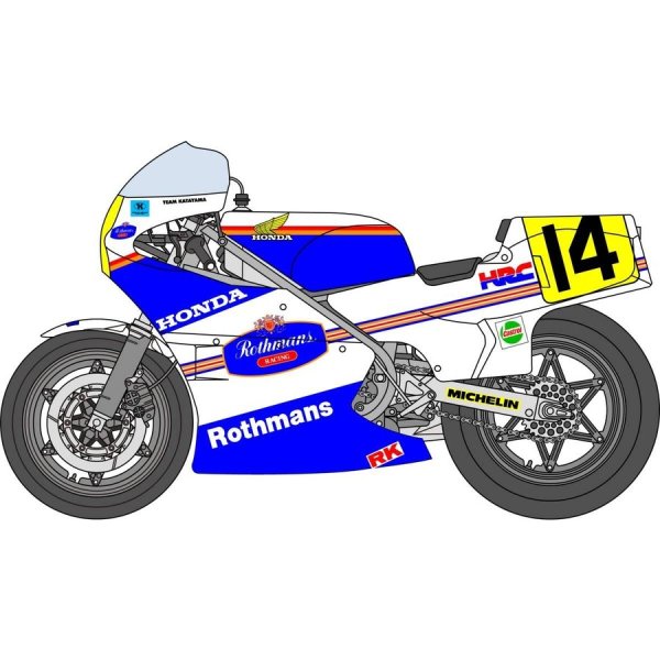 Photo1: 1/12 Honda NS500 '85 Katayama White Rothmans Decal (1)