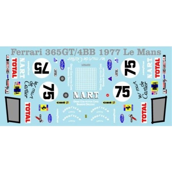 Photo4: 1/64 Ferrari 365GT4/BB '77 Le Mans decal (4)