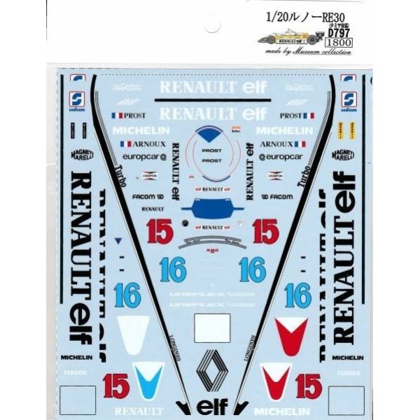 Photo2: 1/20 Renault RE30 Decal (2)