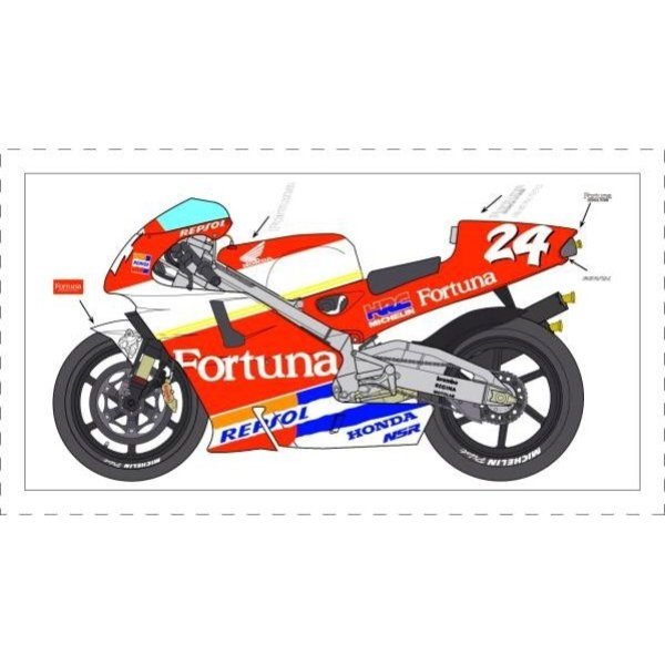 Photo1: 1/12 Fortuna Honda Pons NSR '96 Decal (1)