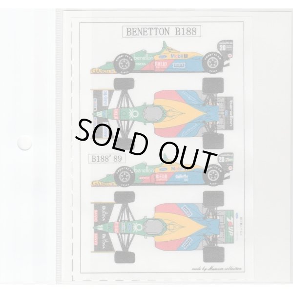 Photo2: 1/20 Benetton B188&188 '89 Decal (2)