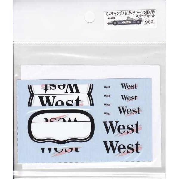 Photo3: 1/18 McLaren MP4/19 Tobacco Decal (3)