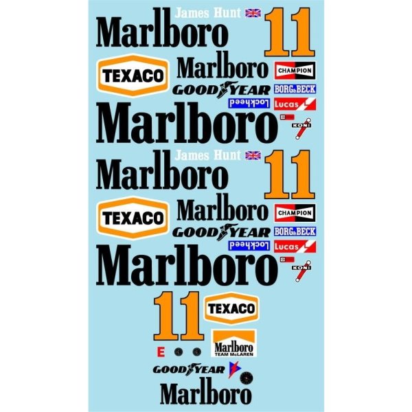 Photo2: 1/8 McLaren M23 Logo Set Decal (2)