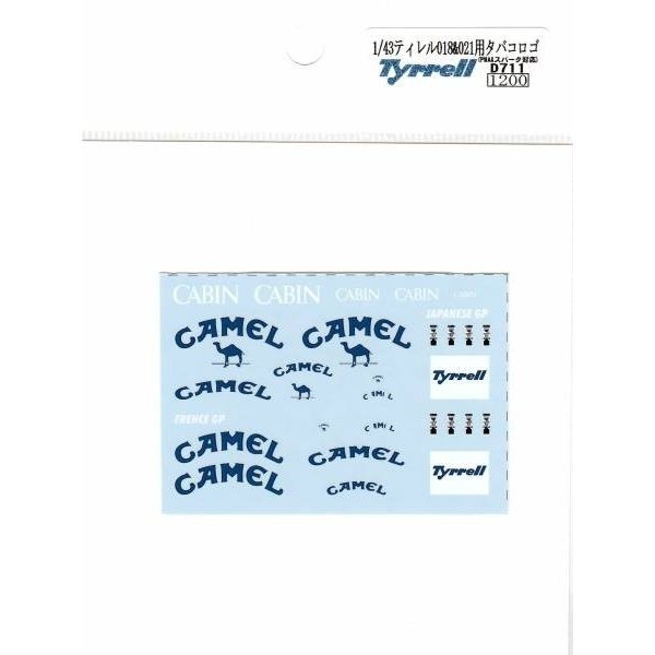 Photo6: 1/43 Tyrell 018&021  Japan,French GP Tobacco Decal (6)