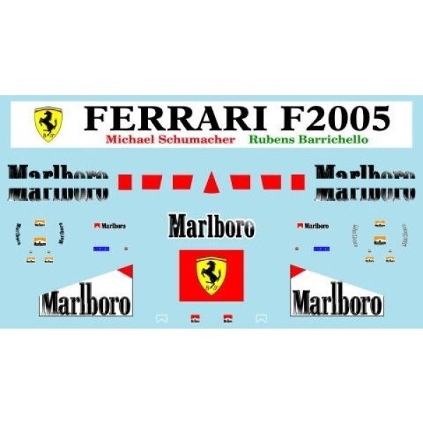 Photo6: 1/43 Ferrari F2005 Tobacco Decal (6)
