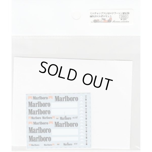 Photo5: 1/43 McLaren MP4/5B&MP4/6 Tobacco Decal (5)