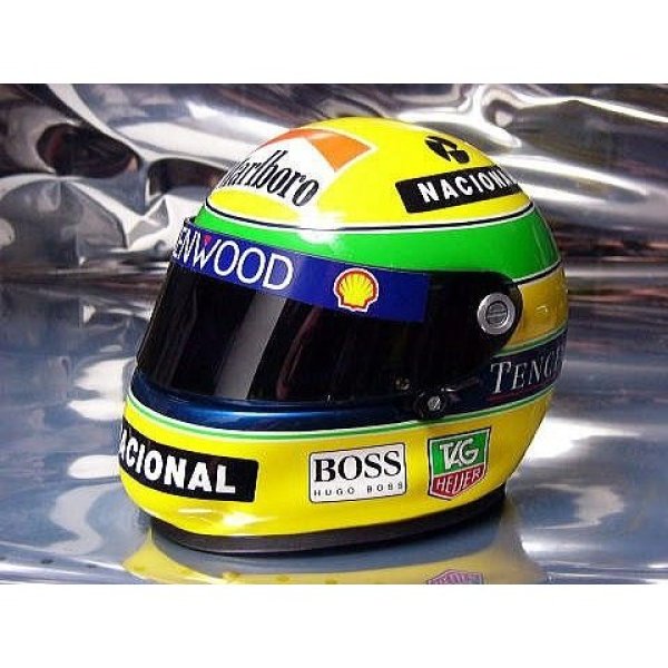 Photo1: 1/2 helmet '93 Ayrton Senna Tobacco Decal (1)