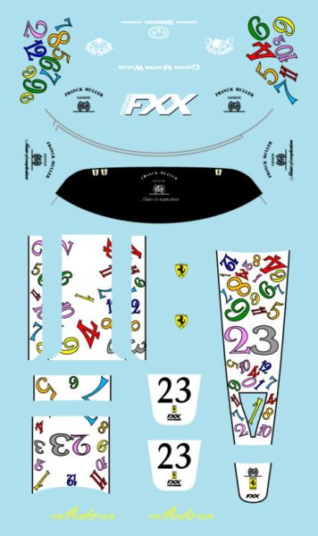 Photo2: 1/24 Ferrari FXX Frank Muller decal (2)