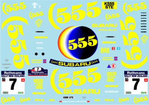 Photo3: 1/24 Subaru Legacy '91 New Zealand Decal (3)