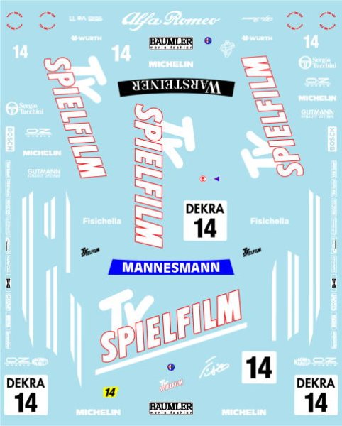 Photo2: 1/24 AlfaRomeo 155V6Ti '96 Fisichella Decal (2)