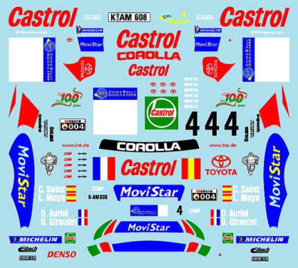 Photo10: 1/24 Toyota Corolla '99 China D.Auriol  decal (10)