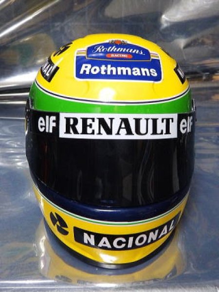 Photo2: 1/2 helmet A.Senna Tobacco Decal (2)