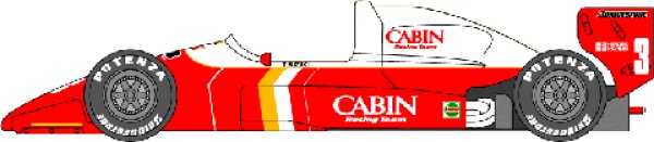 Photo1: 1/24 Reynard 89D Cabin Decal (1)