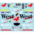 Photo2: 1/9 Honda RC211V for Pons Alex Barros Decal (2)