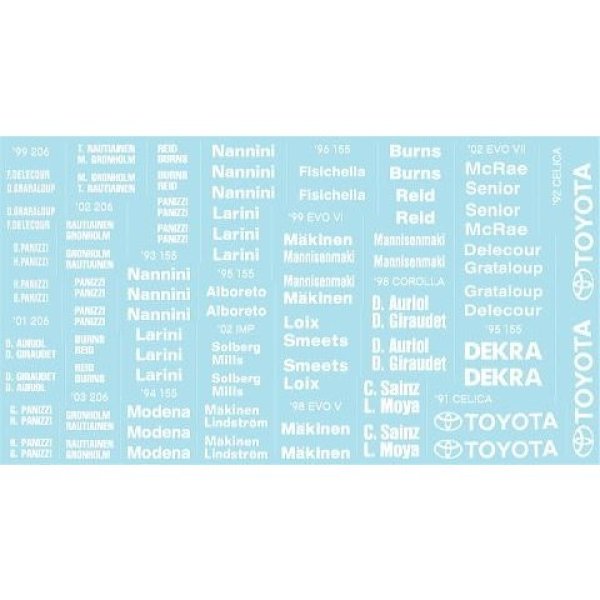 Photo2: 1/24 white logo set decal (2)