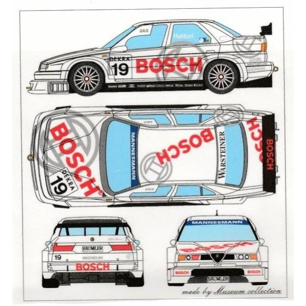 Photo1: 1/24 AlfaRomeo 155V6Ti '96 Hattori Naoki Decal (1)