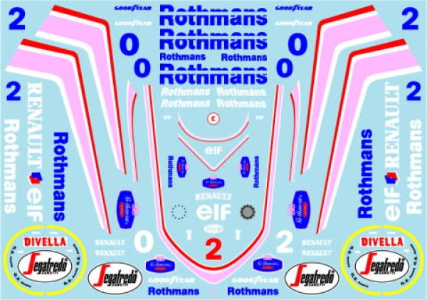 Photo4: 1/24 Williams FW16&16B Decal (4)