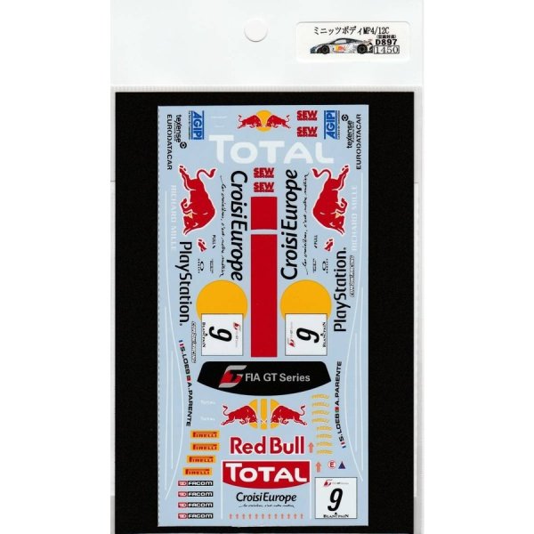 Photo6: 1/27 McLaren MP4/12C GT3 For MINI-Z body Red Bull S.Loeb Decal (6)