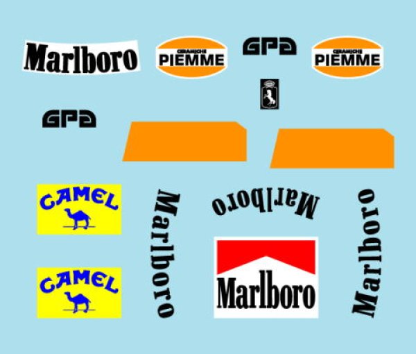 Photo5: 1/6 Helmet (Villeneuve, Prost, Patrese) Decal (5)