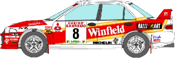 Photo1: 1/24 Mitsubishi Lancer Evo3 '96 San Remo&Catalunya Decal (1)