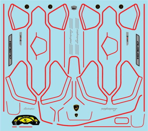 Photo8: 1/24 Lamborghini Veneno Carbon decal (8)