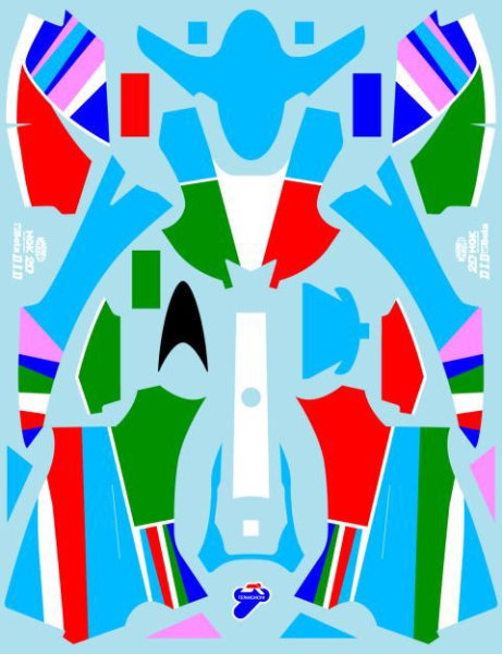 Photo4: 1/12 Yamaha YZR-M1 Fiat500Ver. Decal (4)