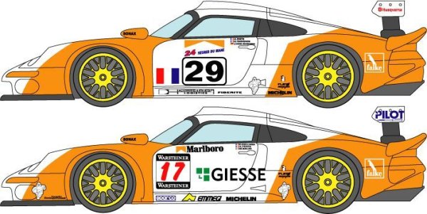 Photo1: 1/24 Porsche 911GT1 LM&'98 Suzuka Decal (1)