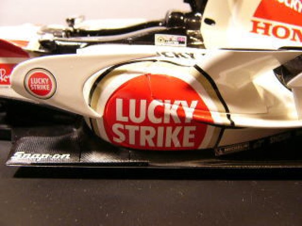 Photo2: 1/18 Honda RA106 Baton 1stwin Tobacco Decal (2)