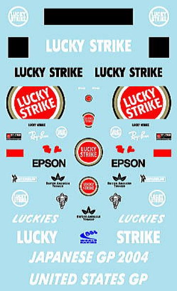 Photo2: 1 / 43BAR006 Japan GP Takuma Sato decal (2)