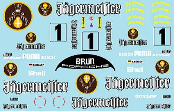 Photo2: 1/24 Porsche 956 Jaeger Meister decal (2)