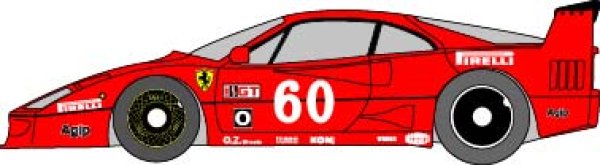 Photo1: 1/24 Ferrari F40LM Laguna Seca J. Aresi decal (1)