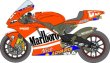 Photo1: 1 / 12'05 Tamiya Ducati Desmoor Marlboro Decal (1)