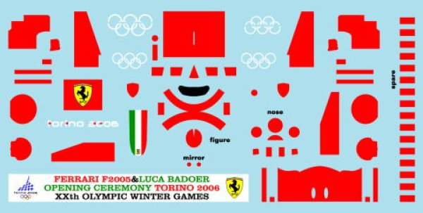 Photo3: 1/43 Ferrari F2005'06 Torino opening ceremony decal (3)