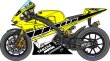 Photo1: 1/12 Yamaha YZR-M1'05 Rossi 50th set Decal (1)