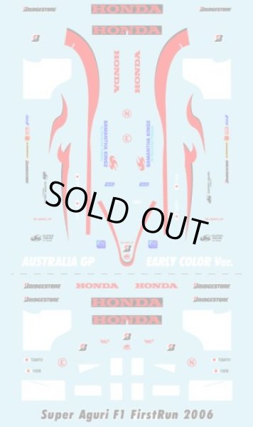 Photo3: 1/43 Super Aguri '06 Early term & Test Set decal(PMA support) (3)