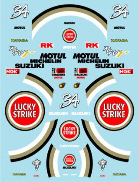 Photo2: 1/24 Suzuki RGV - γ '95 decal (2)
