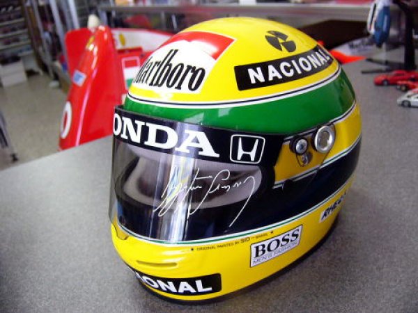 Photo1: 1/2 Helmet A. Senna '90, 91 Marlboro Decal (1)