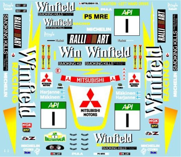 Photo3: 1/24 Mitsubishi Lancer evo.4'97 Australia decal (3)