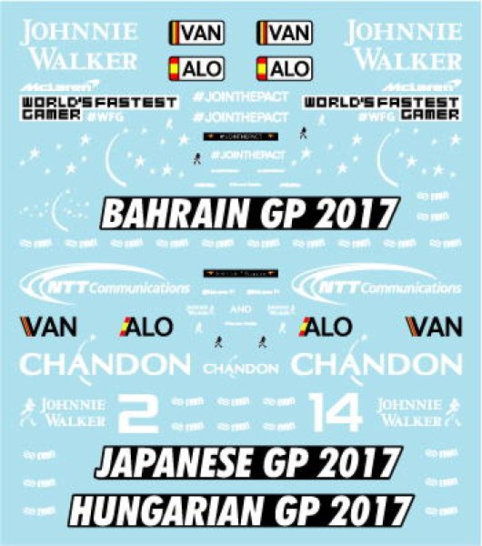 Photo9: 1/43 McLaren Japanese GP addition logo for MCL32 Additional logo decal (9)