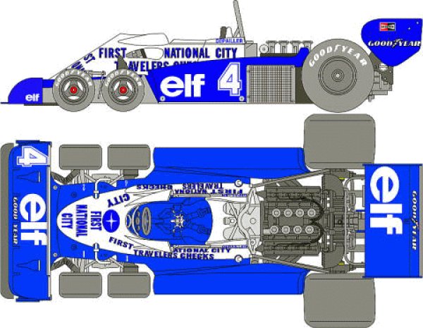 Photo1: 1/12 Tirel P34 '77 Monaco Decal (1)