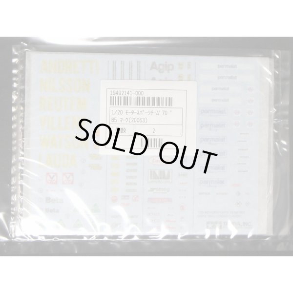 Photo2: Tamiya AP 1/20 Motor Sports Team Set 70-85 Decal (2)