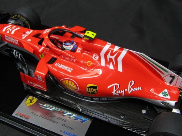 Photo1: 1/18 Ferrari SF71H American GP Decal Look Smart (1)