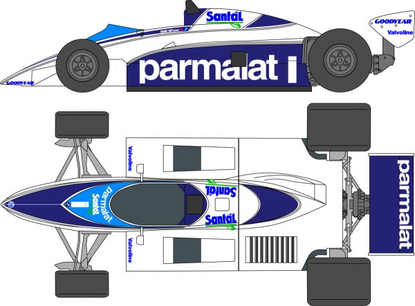 Photo1: 1/20 Brabham BT50&BT51 Decal (1)