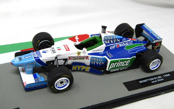 Photo8:  1/43 bi-weekly F1 machine collection 6(Lotus 100T Nakajima car, Tyrrell 018, Ligier JS43, Benetton B196) Decal (8)