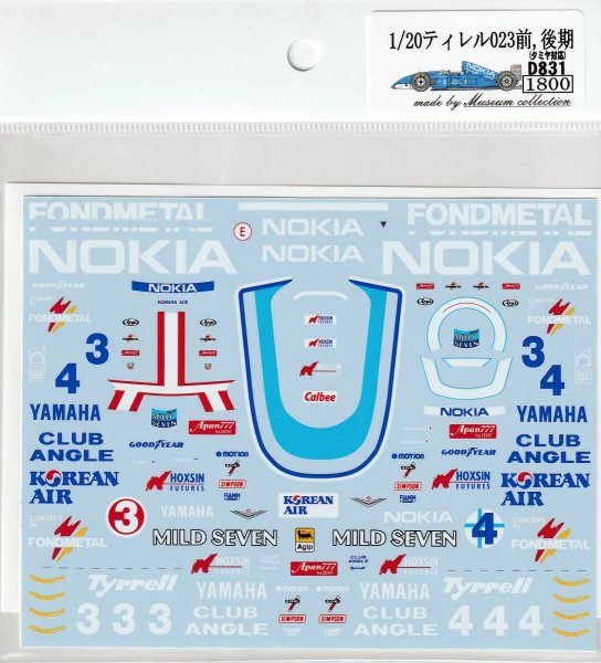 Photo2: 1/20 Tyrell 023 front, late decal (2)