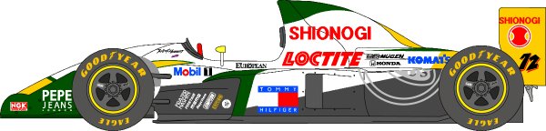 Photo1: 1/20 Lotus107CPacificGP Decal (1)