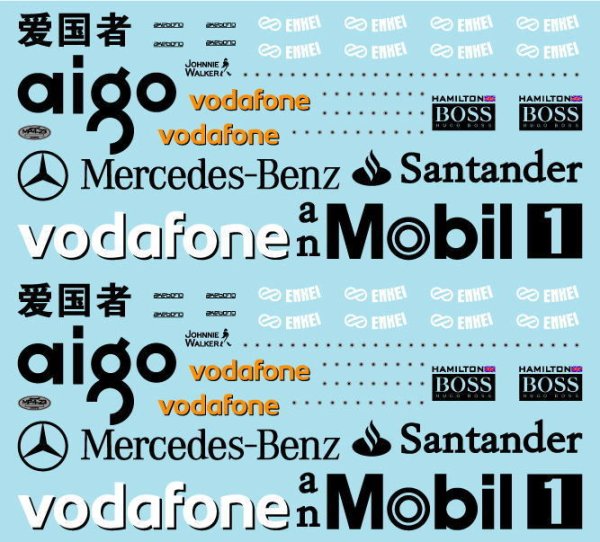 Photo9: 1/8 McLaren MP4/23 Cowl Logo Set Decal (9)